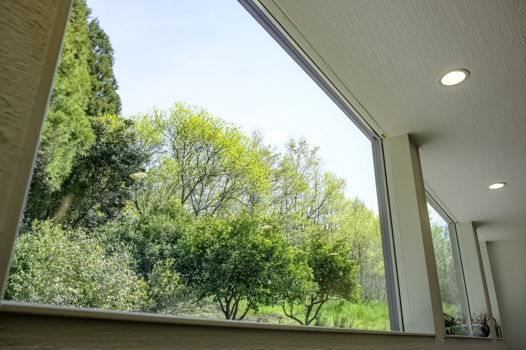 宮崎県｜漆喰・自然素材｜建築家デザイン｜大容量収納｜緑豊かな自然の中、家族が安心してゴロンとできる家 写真