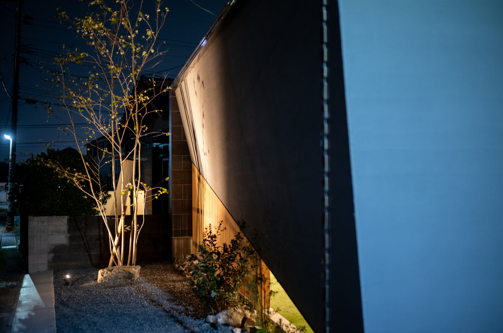 街の喧騒を美しく遮るコートハウス。光と緑に包まれるカーテンレスの平屋 写真