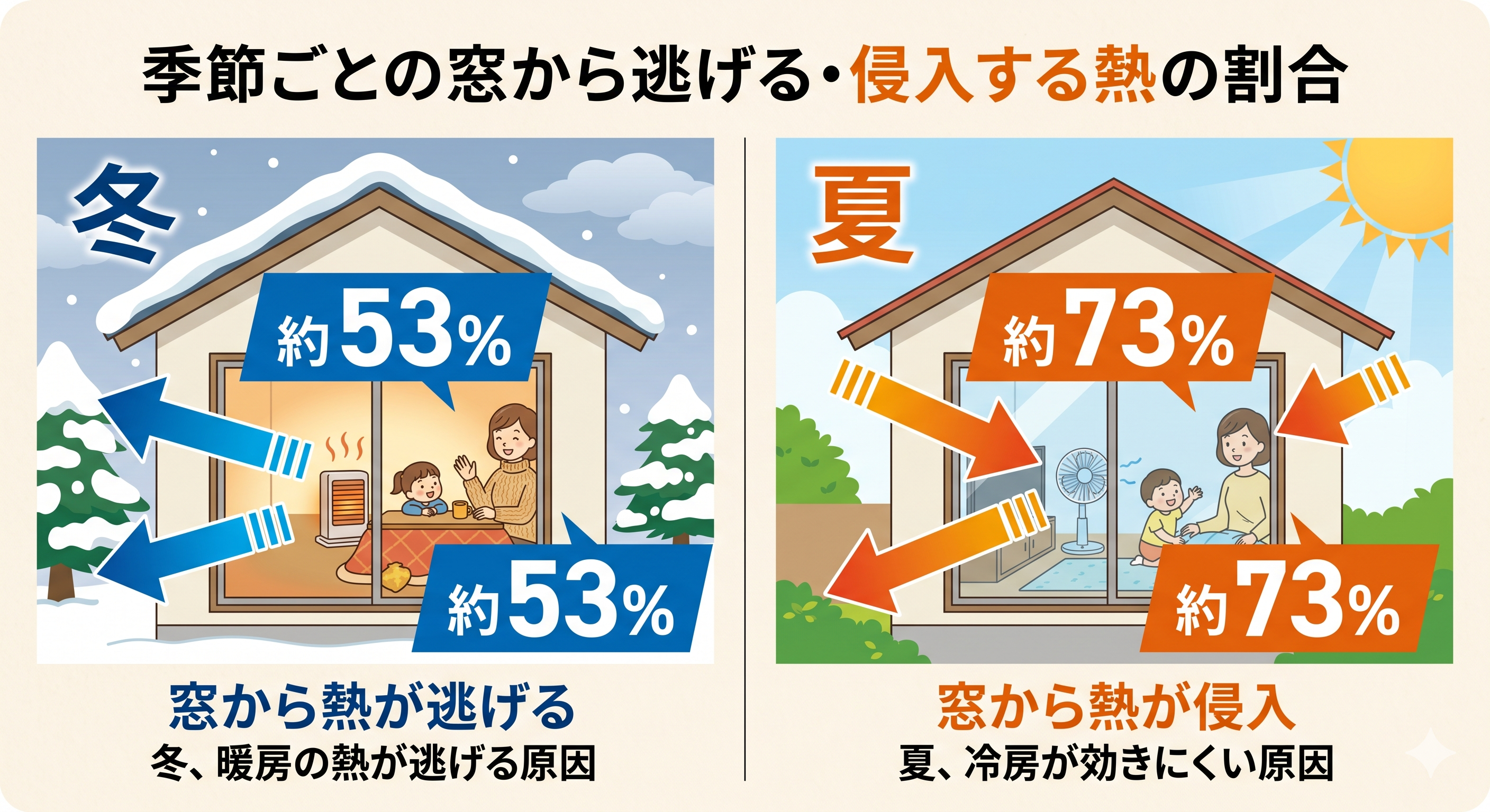 窓熱放出_イラスト
